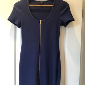 Express blue dress